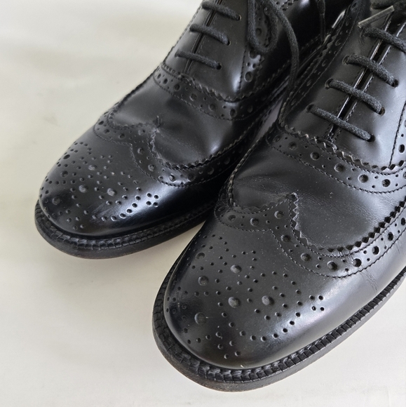 Church Constance Oxford Brogues Bkack Leather English Shoes size 37.5 or US 7.5 - Picture 8 of 16